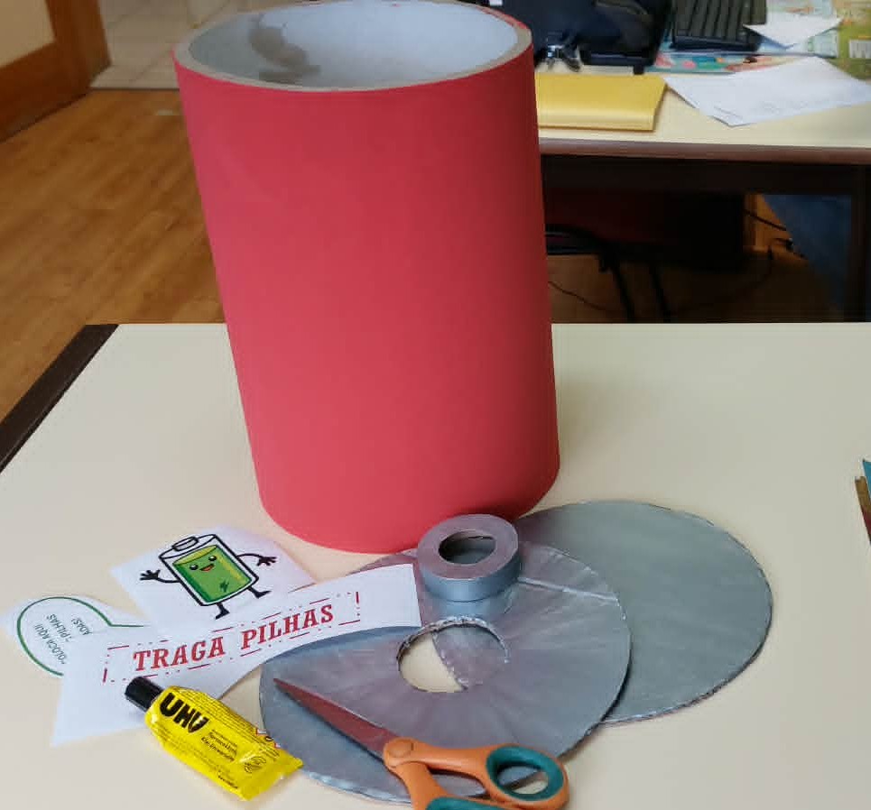 Pintura do Traga-Pilhas (tubo e bases)