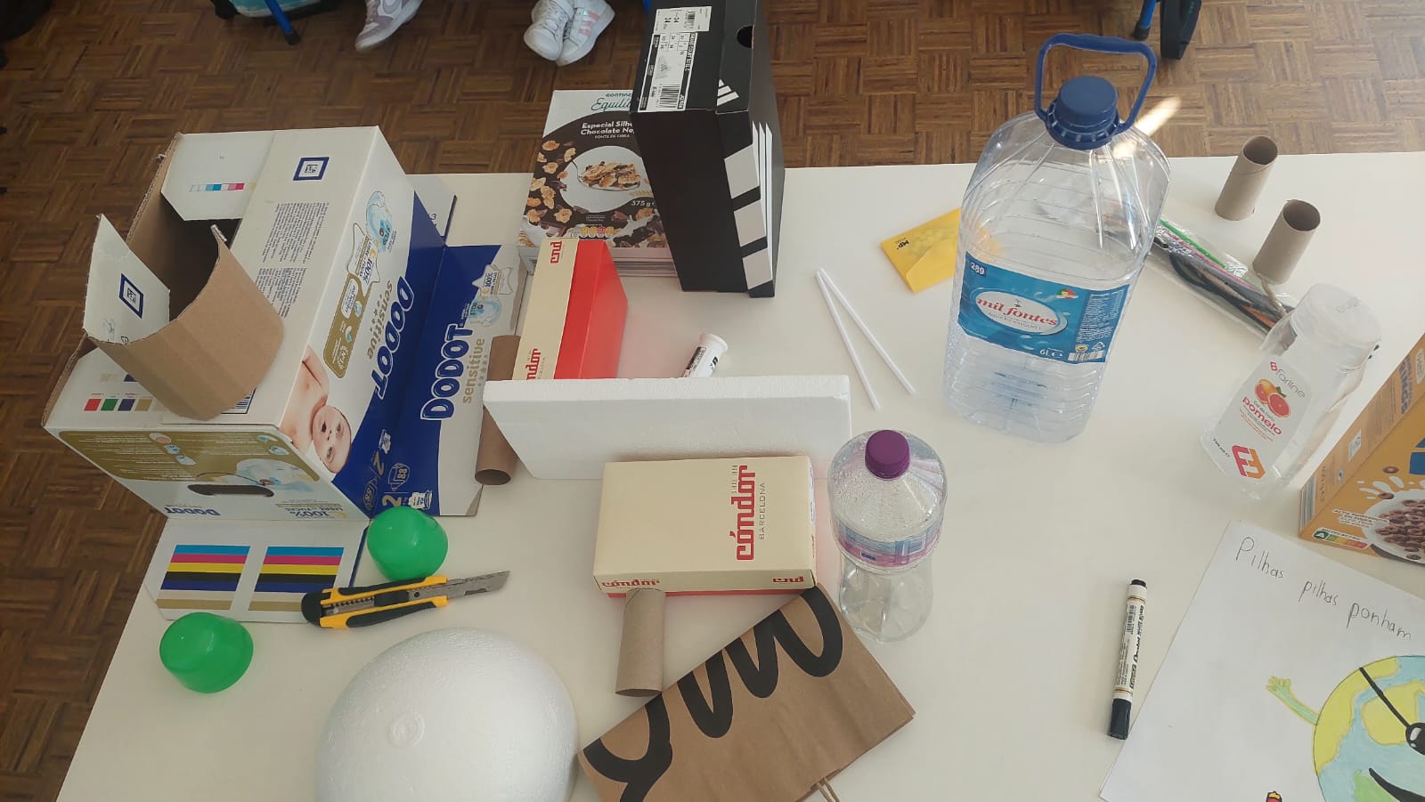Materiais 1 - reutilização de materiais.